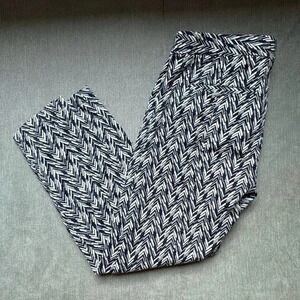 Women’s Gap Ultra Skinny Stretch Pant - blue and white, size 4